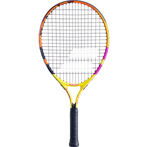 фото Ракетка для большого тенниса babolat nadal 25 gr0, 140457, для 9-10 лет, алюминий, со струнами, желто-оранжевый