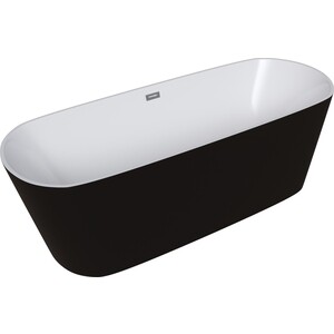 Акриловая ванна Grossman 170х70 отдельностоящая, черная (GR-2601B) акриловая ванна grossman retro 160х70 белая глянцевая gr 1002