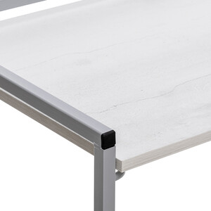 Стол раскладной Leset Энзо 1000 каркас Серый бетон пайн светлый - фото 4