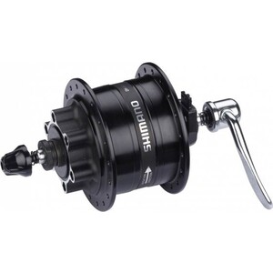 фото Втулка динамо shimano 3d32, 32 отв, 6v-3w, под эксцентрик, диск. под 6 болт., с sm-dh10, цв. черный