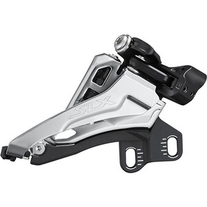 фото Переключатель скоростей shimano передний slx, m7100-e, e-type, side-swing, для 2x12, верхн. тяга, для 36-38t, cl, 48,8 / 51,8м