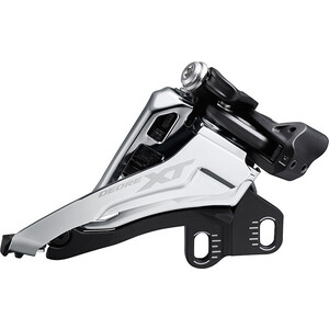 фото Переключатель скоростей shimano передний xt, m8100-e, e-type, side-swing, для 2x12, верхн. тяга, для 36-38t, cl, 48,8 / 51,8 мм