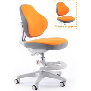 фото Детское кресло ergokids gt y-405 or ortopedic обивка оранжевая однотонная