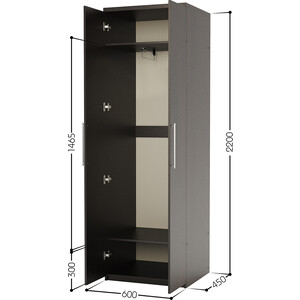 Шкаф для одежды Шарм-Дизайн Мелодия МШ-21 60х45 венге