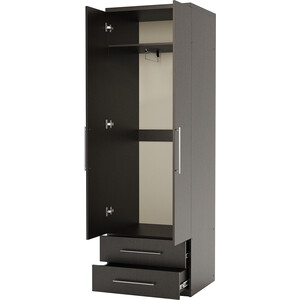 Шкаф для одежды с ящиками Шарм-Дизайн Мелодия МШЯ-21 80х45 венге шкаф напольный полина 600х600х850 с 2 выдвижными ящиками венге бодега дуглас тёмный