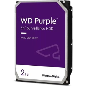 фото Жесткий диск wd original sata-iii 2tb wd22purz video streaming purple (5400rpm) 256mb 3.5'' (wd22purz)