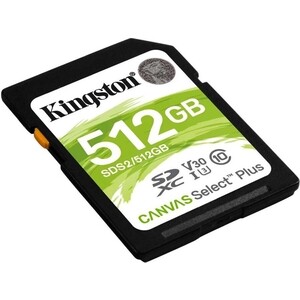 Флеш карта Kingston SDXC 512Gb Class10 SDS2/512GB Canvas Select Plus w/o adapter (SDS2/512GB)