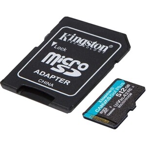 Флеш карта Kingston microSDXC 512Gb Class10 SDCG3/512GB Canvas Go! Plus + adapter (SDCG3/512GB)