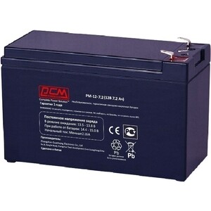Батарея для ИБП PowerCom PM-12-7.2 12В 7.2Ач (PM-12-7.2) батарея для ибп powercom pm 12 17 12в 17ач