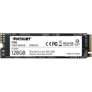 Накопитель PATRIOT PCI-E x4 128Gb P300P128GM28 P300 M.2 2280 (P300P128GM28) накопитель ssd patriot p300 2tb p300p2tbm28