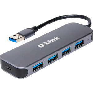 Разветвитель D-Link USB 3.0 DUB-1341 4порт. черный (DUB-1341/C2A) (DUB-1341/C2A)