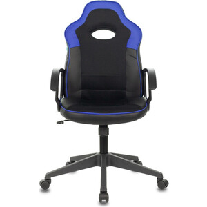 Компьютерное кресло Бюрократ Кресло игровое VIKING-11/BL-BLUE черный/синий искусственная кожа/ткань