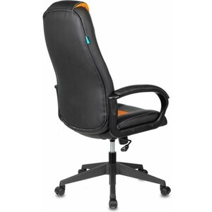 Компьютерное кресло Бюрократ Кресло игровое VIKING-8N/BL-OR черный/оранжевый искусственная кожа