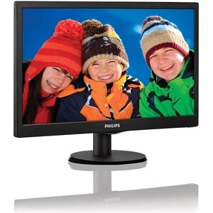 фото Монитор philips 18,5'' 193v5lsb2 1366x768 tn led 16:9 5ms vga 10m:1 90/65 200cd black (193v5lsb2/10)