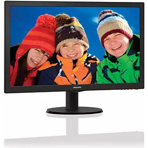 фото Монитор philips 21,5'' 223v5lsb2 1920x1080 tn led 16:9 5ms vga 10m:1 90/65 200cd black/ (223v5lsb2/62)