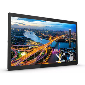 фото Монитор philips 23,8'' 242b1tfl smoothtouch 1920x1080 75гц ips w-led 16:9 4ms(gtg) vga dvi-d hdmi dp usb2.2 3*usb2.2 miniusb 50m:1 (242b1tfl/00)