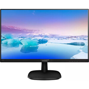 фото Монитор philips 23,8'' 243v7qjabf 1920x1080 ips w-led 16:9 4ms vga hdmi dp 200m:1 178/178 250cd speakers tilt black (243v7qjabf/01)