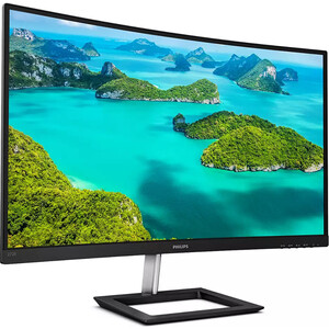 фото Монитор philips 27'' 272e1ca изогнутый 1920x1080 75гц va w-led 16:9 4ms(gtg) vga hdmi dp 50m:1 3000:1 178/178 250cd tilt speakers bl (272e1ca/01)