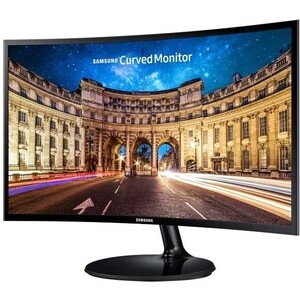 фото Монитор samsung 23.5'' c24f390fhi va led изогнутый 16:9 1920x1080 4ms 250cd 3000:1 178/178 d-sub hdmi бп внешний glossy black (lc24f390fhixci)