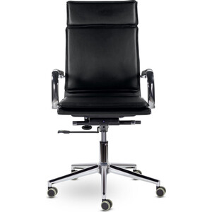 Кресло офисное Brabix Premium Kayman EX-532 экокожа хром черное (532543)