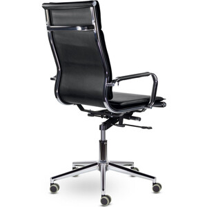 Кресло офисное Brabix Premium Kayman EX-532 экокожа хром черное (532543)