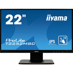 Монитор Iiyama 21,5" ProLite T2252MSC-B1 1920х1080 IPS W-LED 16:9 SmoothTouch 7ms VGA DVI-D HDMI 5M:1 1000:1 178/178 250cd Tilt H (T2252MSC-B1)