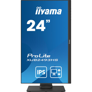 фото Монитор iiyama 23,8'' prolite xub2493hs-b4 1920x1080@75 гц ips led 16:9 4ms vga hdmi dp 80m:1 1000:1 178/178 250cd has pivot tilt (xub2493hs-b4)