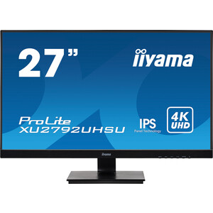 фото Монитор iiyama 27'' prolite xu2792uhsu-b1 3840x2160@60 гц ips led 16:9 4ms dvi hdmi dp 2*usb3.0 80m:1 1000:1 178/178 300cd tilt (xu2792uhsu-b1)