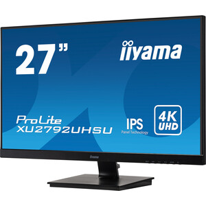 фото Монитор iiyama 27'' prolite xu2792uhsu-b1 3840x2160@60 гц ips led 16:9 4ms dvi hdmi dp 2*usb3.0 80m:1 1000:1 178/178 300cd tilt (xu2792uhsu-b1)