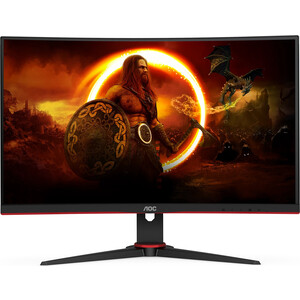 фото Монитор aoc 27'' c27g2ae 1500r curved 1920x1080 165hz va wled 16:9 1ms d-sub 2*hdmi dp 80m:1 4000:1 178/178 250cd tilt swivel sp (c27g2ae/bk)