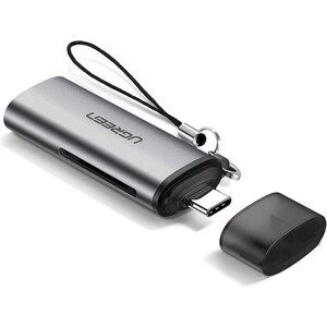 

Кардридер UGREEN USB-C 3.1 для карт памяти TF / SD (50704), USB-C 3.1 для карт памяти TF / SD (50704)