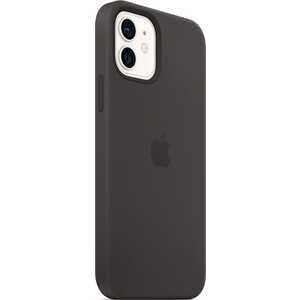 фото Чехол magsafe apple iphone 12 / 12 pro silicone case with magsafe - black (mhl73ze/a)