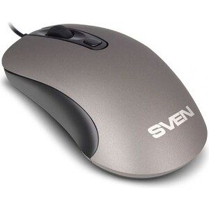 Мышь Sven RX-515S серая (бесшумн. клав, 3+1кл. 800-1600DPI, 1,5м., блист.) USB (SV-018573)