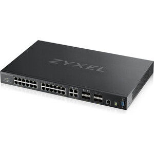Коммутатор ZyXEL XGS4600-32 L3 Managed Switch, 28 port Gig and 4x 10G SFP+, stackable, dual PSU (XGS4600-32-ZZ0102F)