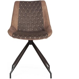 Стул TetChair Kelt (mod. 8799) металл, ткань наппа черный/коричневый стул shengfang фиби коричневый 48х57х81 см