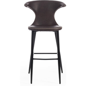 Стул барный TetChair Flair bar (mod. 9018) экокожа/металл коричневый 1/черный кресло игровое бюрократ viking knight lt10 fabric коричневый крестовина металл