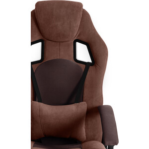 Кресло TetChair Driver флок/ткань коричневый 6/24 Driver флок/ткань коричневый 6/24 - фото 5