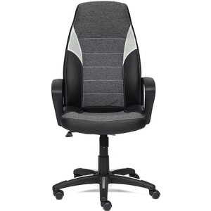 кресло tetchair сн833 ткань 2603 Кресло TetChair Inter кож/зам/ткань черный/серый/серый 36-6/207/14