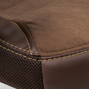 Кресло TetChair Inter кож/зам/флок/ткань, коричневый 36-36/6/TW-24