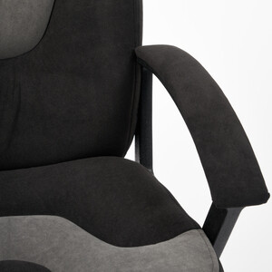 Кресло TetChair Neo (3) флок черный/серый 35/29 Neo (3) флок черный/серый 35/29 - фото 4