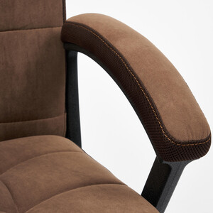 Кресло TetChair Trendy флок/ткань коричневый 6/TW-24 Trendy флок/ткань коричневый 6/TW-24 - фото 4