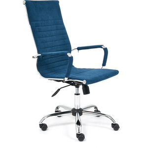 Кресло TetChair Urban флок синий 32 компьютерное кресло tetchair кресло racer gt new кож зам ткань металлик синий 36 10