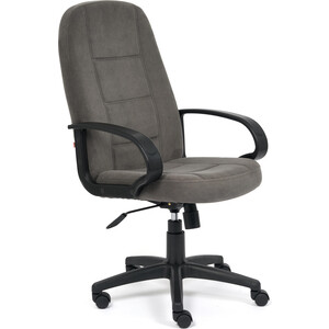 кресло tetchair кресло leader флок серый 29 Кресло TetChair СН747 флок серый 29