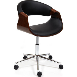 Кресло TetChair Bend орех кож/зам черный кресло для руководителя bend орех экокожа