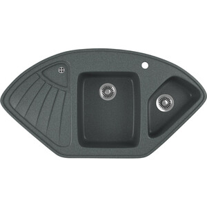 

Кухонная мойка GreenStone GRS-14K-343 антрацит, с сифоном, GRS-14K-343 антрацит, с сифоном