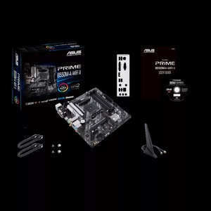 фото Материнская плата asus prime b550m-a wifi ii, socket am4, b550, 4*ddr4, d-sub+dvi+hdmi, sata3 + raid, audio, gb lan, u (prime b550m-a wifi ii)