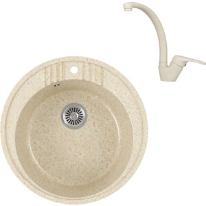 

Кухонная мойка и смеситель GreenStone GRS-05s-328 Kaiser County 55244-11 с сифоном, бежевая, GRS-05s-328 Kaiser County 55244-11 с сифоном, бежевая