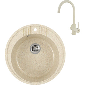 

Кухонная мойка и смеситель GreenStone GRS-05s-328 Kaiser Merkur R 26744-11 с сифоном, бежевая, GRS-05s-328 Kaiser Merkur R 26744-11 с сифоном, бежевая