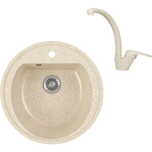 

Кухонная мойка и смеситель GreenStone GRS-07-328 Kaiser County 55244-11 с сифоном, бежевая, GRS-07-328 Kaiser County 55244-11 с сифоном, бежевая
