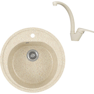 

Кухонная мойка и смеситель GreenStone GRS-08-328 Kaiser County 55244-11 с сифоном, бежевая, GRS-08-328 Kaiser County 55244-11 с сифоном, бежевая